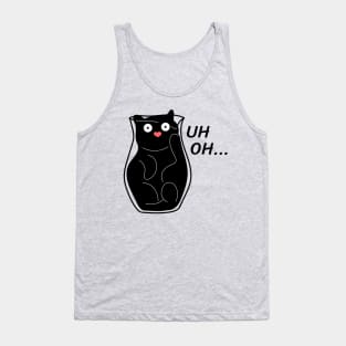 Liquid Cat in Vase Uh Oh Tank Top